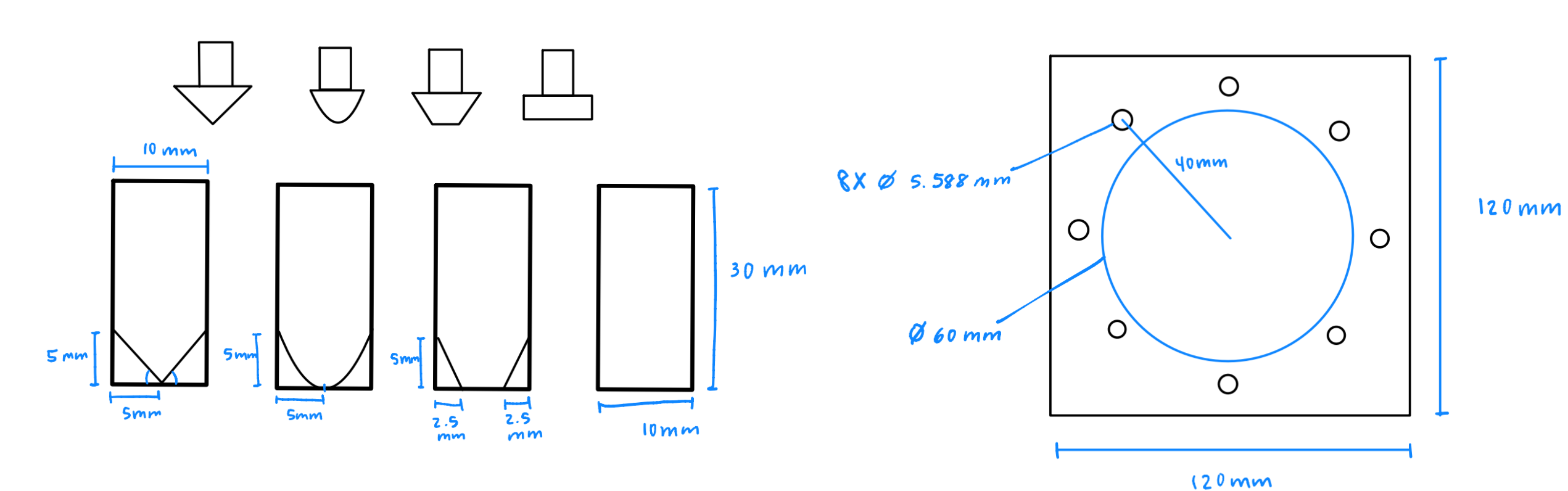 Drop Tower Part Geometries